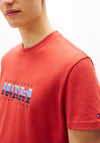 Tommy Jeans 1985 DNA Graphic T-Shirt, Terracotta Red