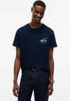 Tommy Jeans Signature Logo T-Shirt, Dark Blue