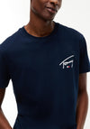 Tommy Jeans Signature Logo T-Shirt, Dark Blue