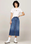 Tommy Jeans Womens Prep T-Shirt, Cream