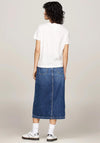 Tommy Jeans Womens Prep T-Shirt, Cream