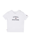 Tommy Hilfiger Baby Girl Logo Short Sleeve Tee, White