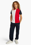 Tommy Hilfiger Boys Colour Block Short Sleeve Polo, Navy