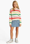 Tommy Hilfiger Girls Knit Long Sleeve Jumper, Multi