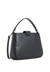 Tommy Hilfiger Monogram Chain Satchel Bag, Black