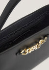 Tommy Hilfiger Monogram Chain Satchel Bag, Black