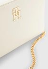 Tommy Hilfiger Chain Strap Monogram Crossbody Bag, Sugarcane
