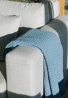 TORRES NOVAS Santa Luzia Honeycomb Throw, Blue