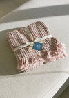 TORRES NOVAS Santa Luzia Honeycomb Throw, Old Pink