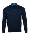 Andre Tory Half Zip Sweater, Navy