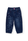 Tuc Tuc Mini Girl Star Denim Jeans, Blue