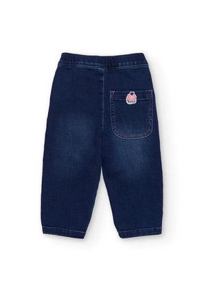 Tuc Tuc Mini Girl Star Denim Jeans, Blue