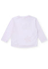 Tuc Tuc Mini Girl Star Long Sleeve Top, White