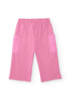 Tuc Tuc Mini Girl Sequin Wide Leg Trouser, Pink