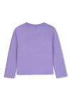 Billieblush Girl Love Sequin Long Sleeve Top, Purple