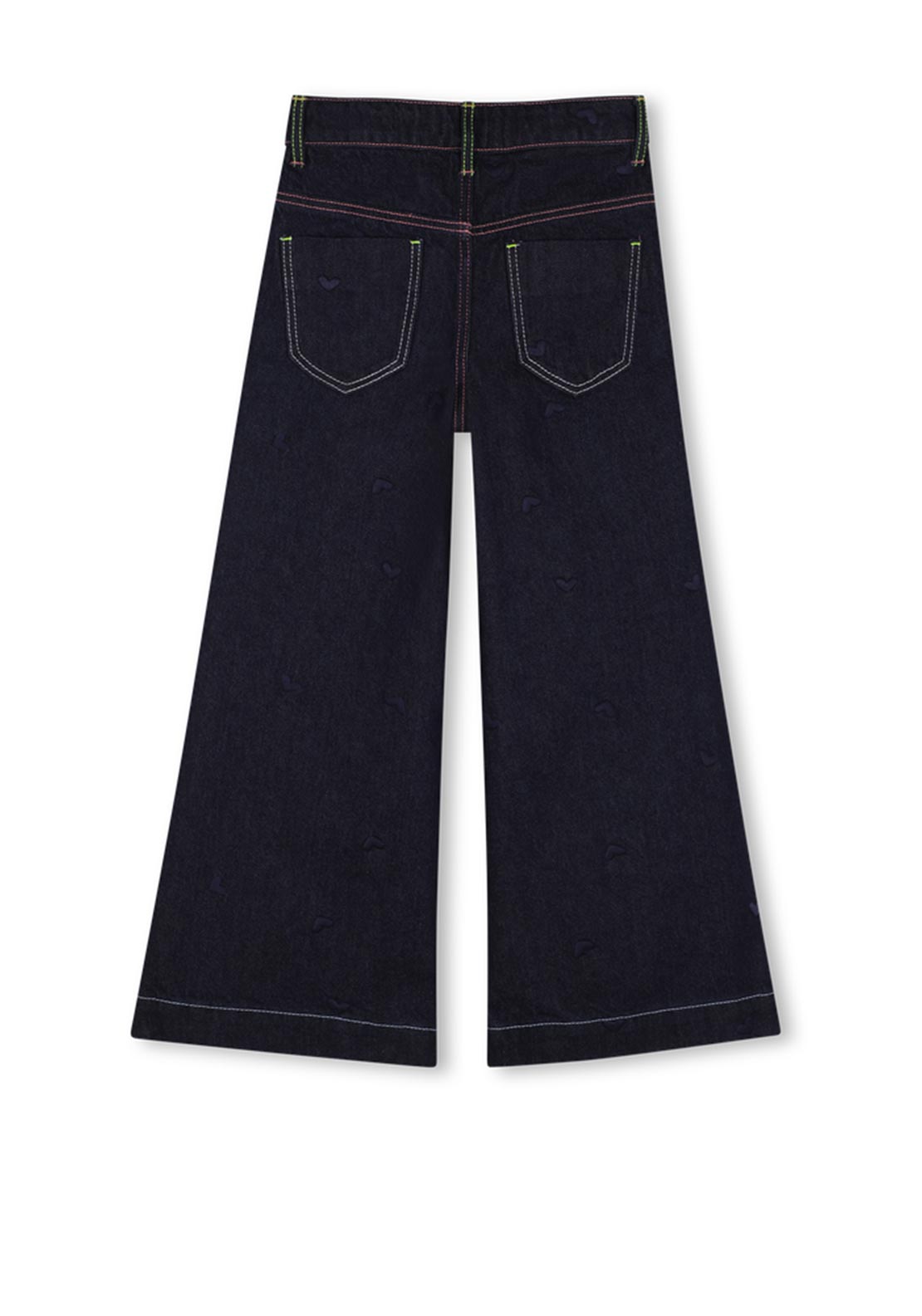 Billieblush Wide Leg Denim Jean, Dark Blue