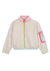 Billieblush Girl Long Sleeve Fleece Jacket, Cream