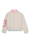 Billieblush Girl Long Sleeve Fleece Jacket, Cream