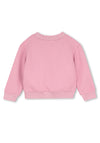 Billieblush Girl Sequins Smile Long Sleeve Sweater, Pink