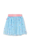 Billieblush Girl Heart Tulle Skirt, Blue