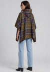 Barbour Womens Tartan Showerproof Poncho, Green