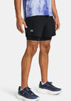 Under Armour Launch 2 in 1 5” Shorts, Black