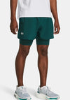 Under Armour Launch 2 in 1 5” Shorts, Hydro Steel