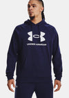 Under Armour Rival Big Logo Hoodie, Midnight Navy
