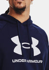 Under Armour Rival Big Logo Hoodie, Midnight Navy