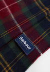 Barbour Men’s Lambswool and Cashmere Tartan Scarf, Winterberry