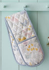 Catherine Lansfield Cottage Friends Double Oven Glove, Blue