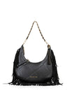 Valentino Astrid Hobo Fringed Shoulder Bag, Black