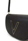 Valentino Coney Crossbody Saddle Bag, Black