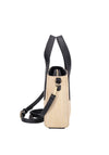 Valentino Copacabana Grab Bag, Black & Beige