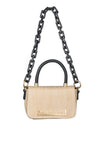 Valentino Copacabana Small Grab Bag, Black & Beige