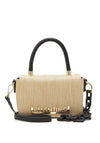 Valentino Copacabana Small Grab Bag, Black & Beige