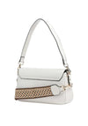 Valentino Katong Pebbled Leather Crossbody Bag, White