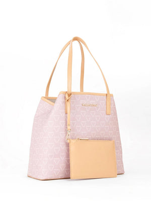 Valentino Lady Re Logo Tote Bag, Powder Pink