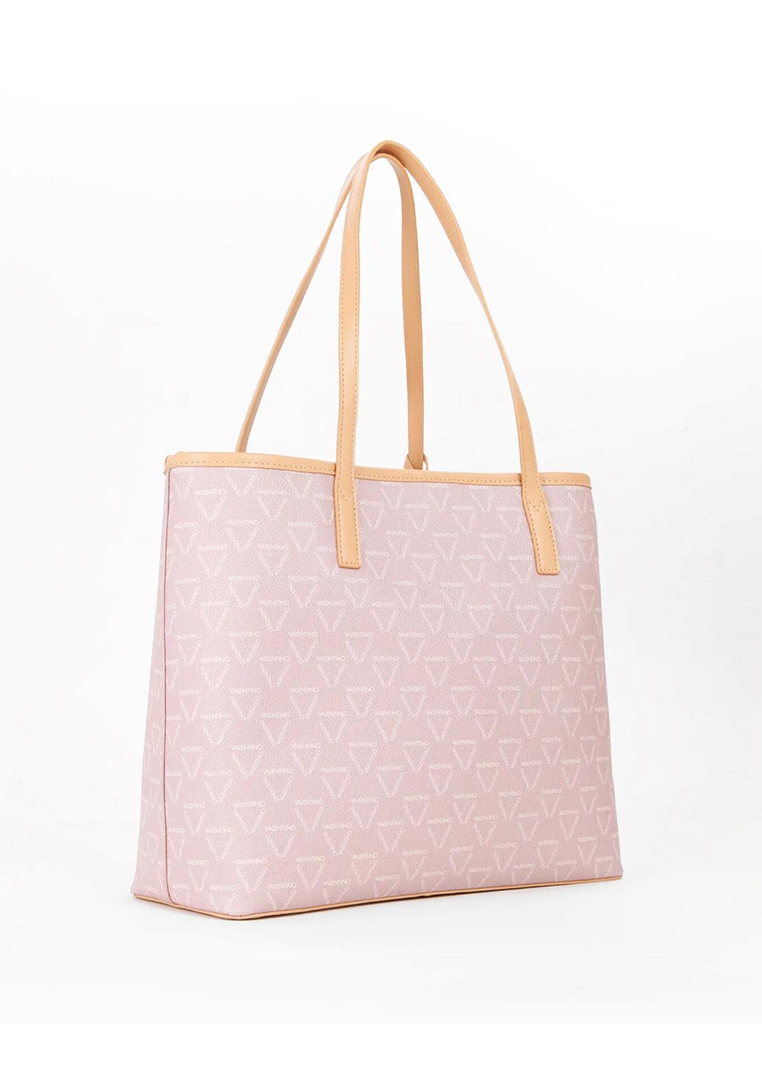 Valentino Lady Re Logo Tote Bag, Powder Pink