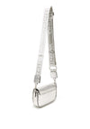 Valentino Miramar Croc Crossbody Bag, Metallic Silver