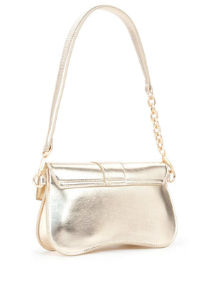 Valentino Unika metallic Shoulder Bag, Gold