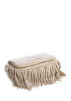 Valentino Astrid Fringed Crossbody Bag, Beige