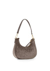 Valentino Ocarina Faux Fur Small Shoulder Bag, Taupe
