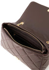 Valentino Ocarina Quilted Crossbody Bag, Brown