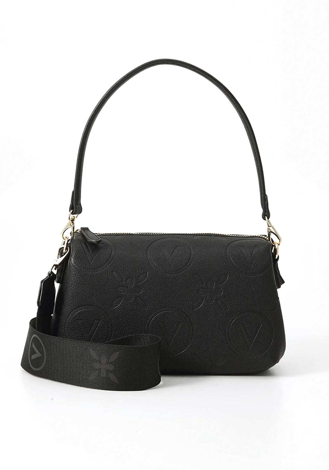 Valentino Samba Re Shoulder Bag, Black