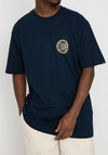 Vans Circle Checker Drop V T-Shirt, Navy