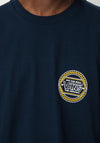 Vans Circle Checker Drop V T-Shirt, Navy