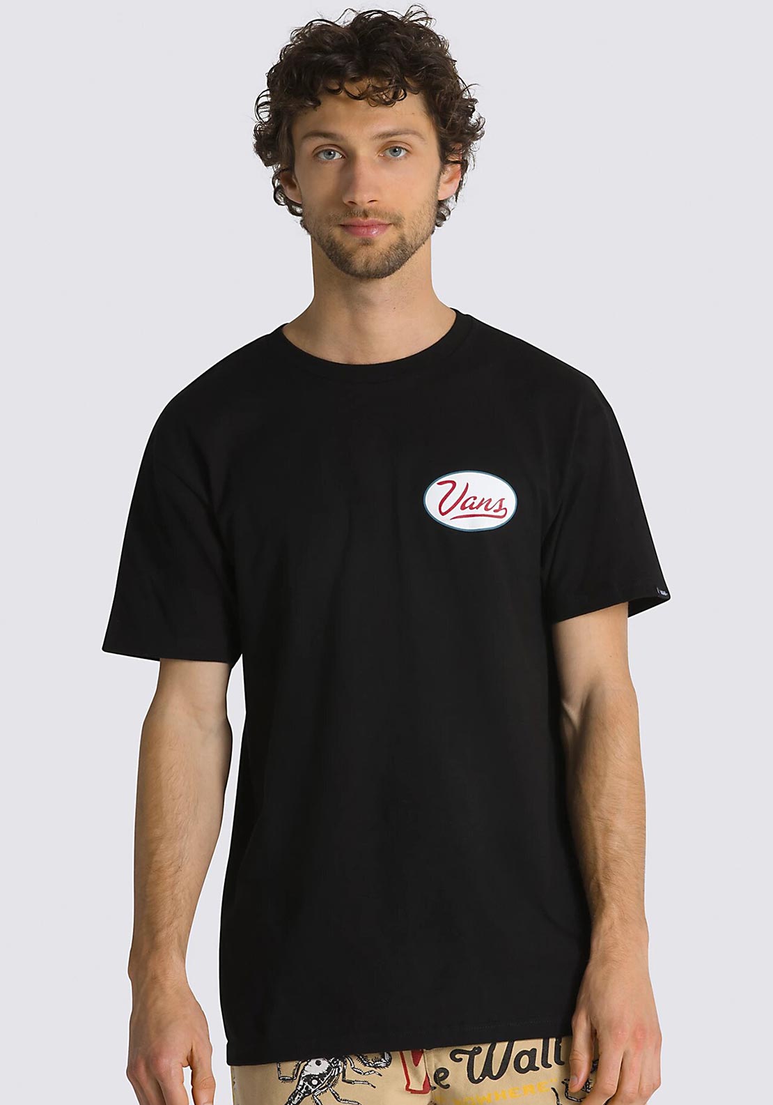 Vans Gas Station Logo T-Shirt, Black