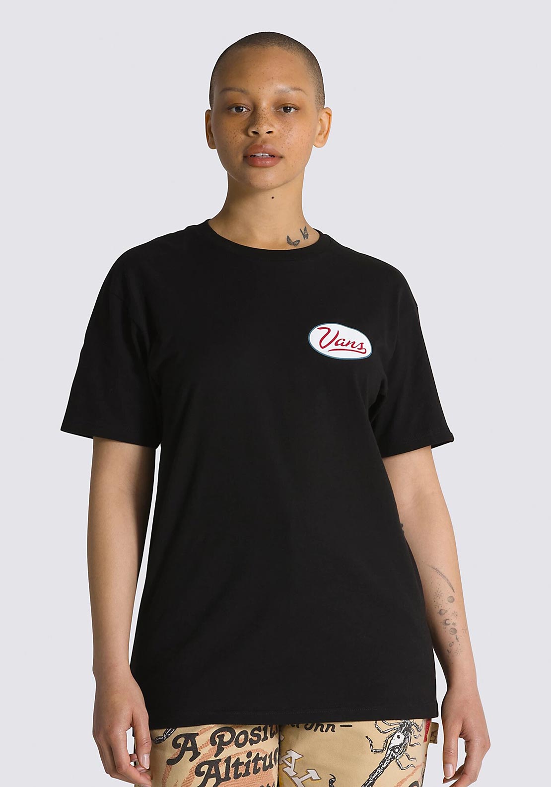 Vans Gas Station Logo T-Shirt, Black