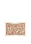 V&A Elysian Paisley Print Oxford Pillowcase Set, Orange Multi
